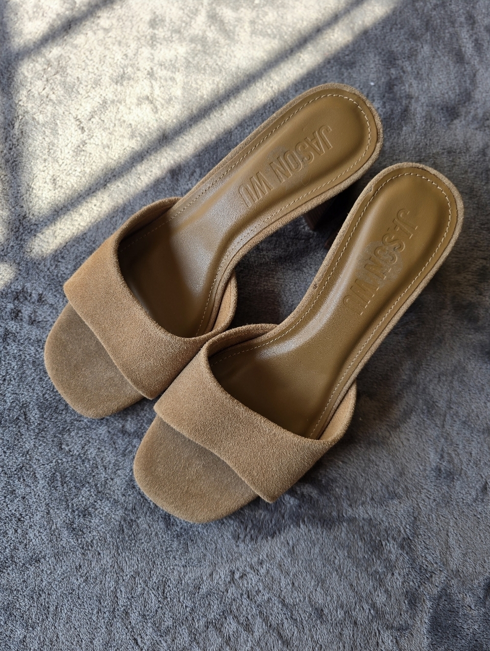 Jason Wu Brown Suede Slide Mules Size 7.5 NWOT